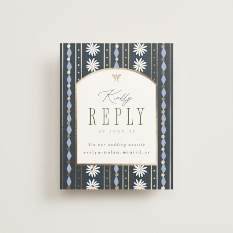 Foil-Pressed RSVP Online Enclosure Cards