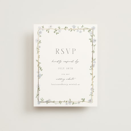 Foil-Pressed RSVP Online Enclosure Cards