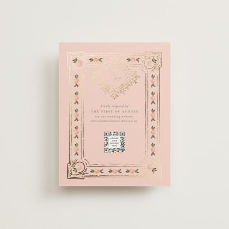 Foil-Pressed RSVP Online Enclosure Cards