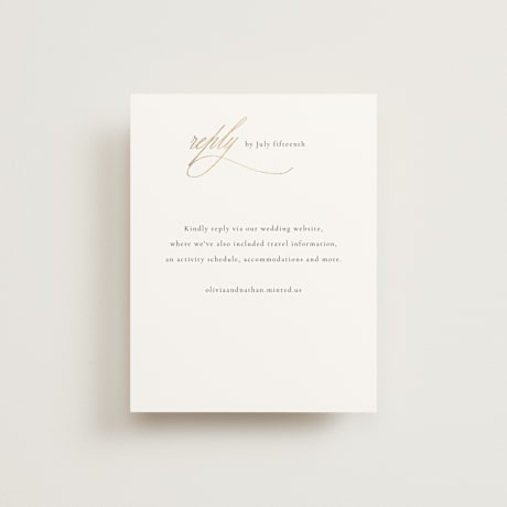 Foil-Pressed RSVP Online Enclosure Cards