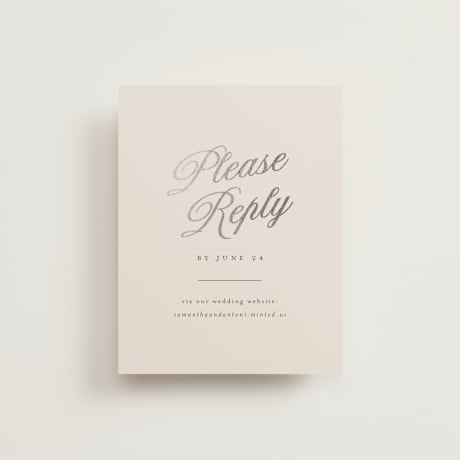 Foil-Pressed RSVP Online Enclosure Cards
