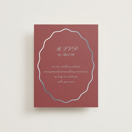 Foil-Pressed RSVP Online Enclosure Cards