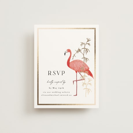 Foil-Pressed RSVP Online Enclosure Cards