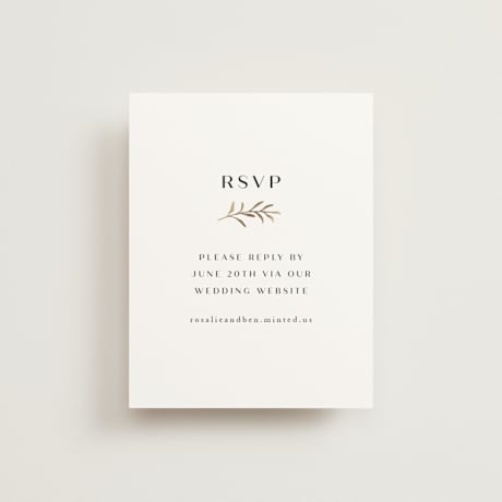 Foil-Pressed RSVP Online Enclosure Cards