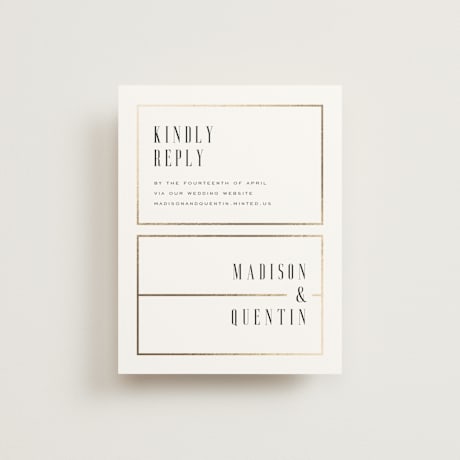 Foil-Pressed RSVP Online Enclosure Cards
