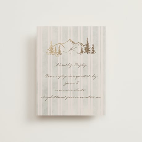 Foil-Pressed RSVP Online Enclosure Cards