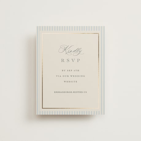 Foil-Pressed RSVP Online Enclosure Cards