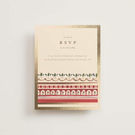 Foil-Pressed RSVP Online Enclosure Cards
