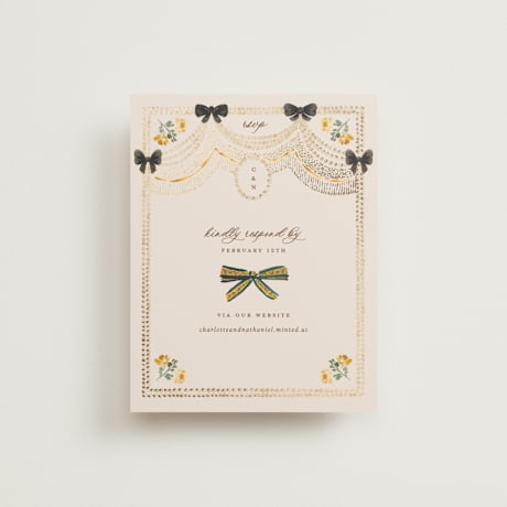 Foil-Pressed RSVP Online Enclosure Cards