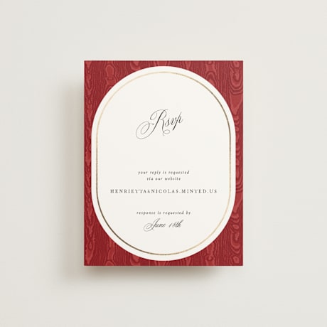 Foil-Pressed RSVP Online Enclosure Cards