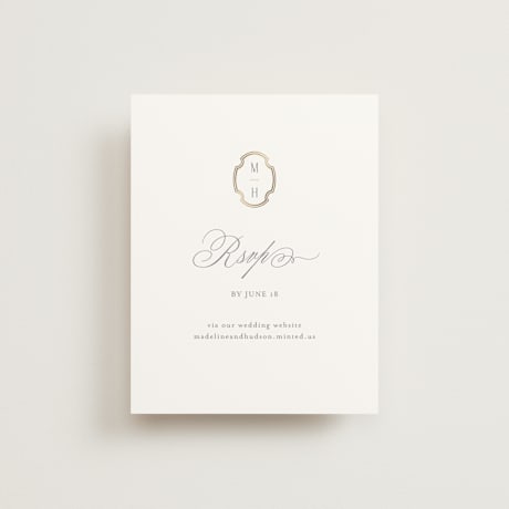 Foil-Pressed RSVP Online Enclosure Cards