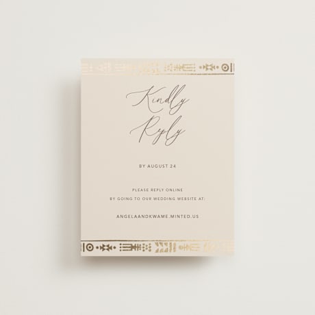 Foil-Pressed RSVP Online Enclosure Cards