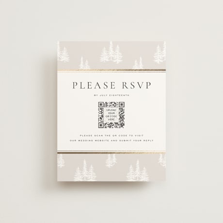 Foil-Pressed RSVP Online Enclosure Cards