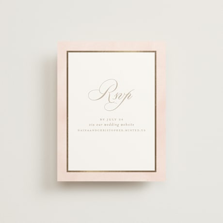 Foil-Pressed RSVP Online Enclosure Cards