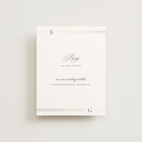Foil-Pressed RSVP Online Enclosure Cards