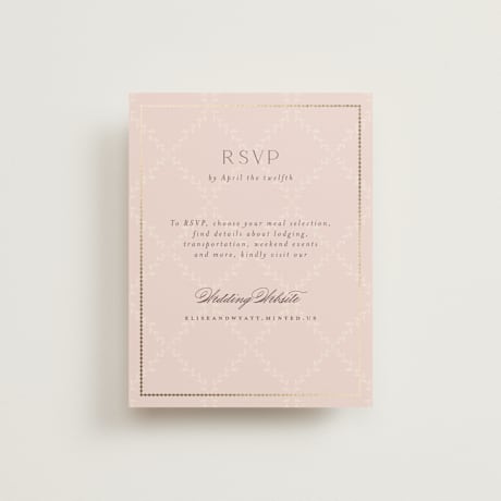 Foil-Pressed RSVP Online Enclosure Cards