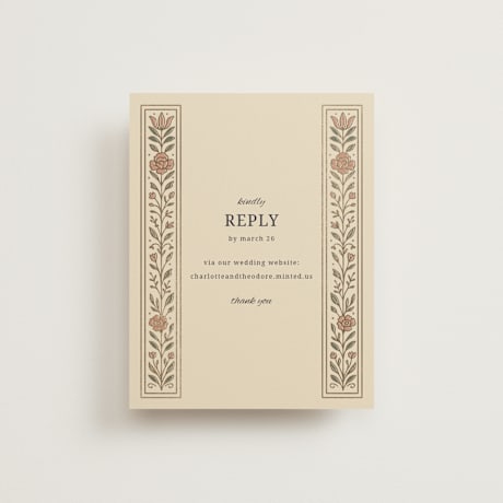 Foil-Pressed RSVP Online Enclosure Cards