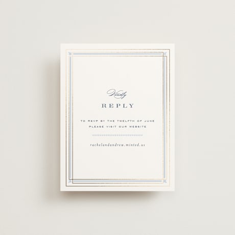 Foil-Pressed RSVP Online Enclosure Cards