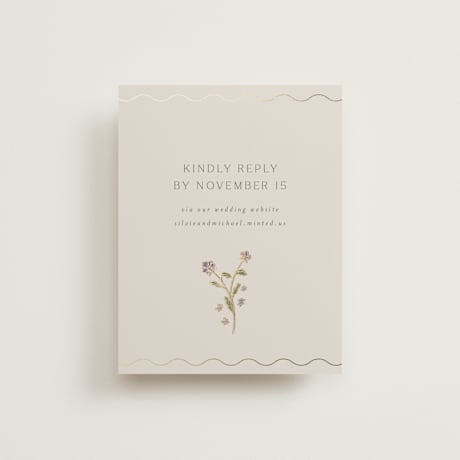 Foil-Pressed RSVP Online Enclosure Cards
