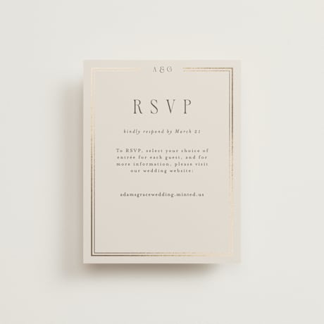 Foil-Pressed RSVP Online Enclosure Cards