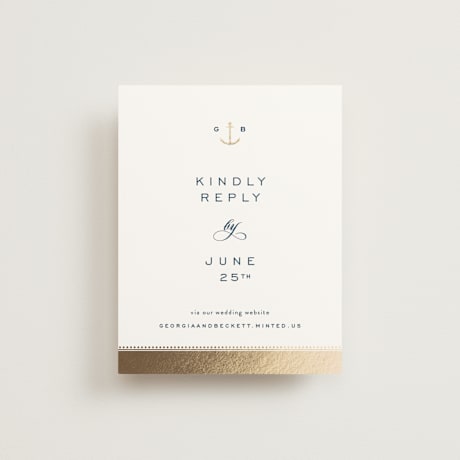 Foil-Pressed RSVP Online Enclosure Cards