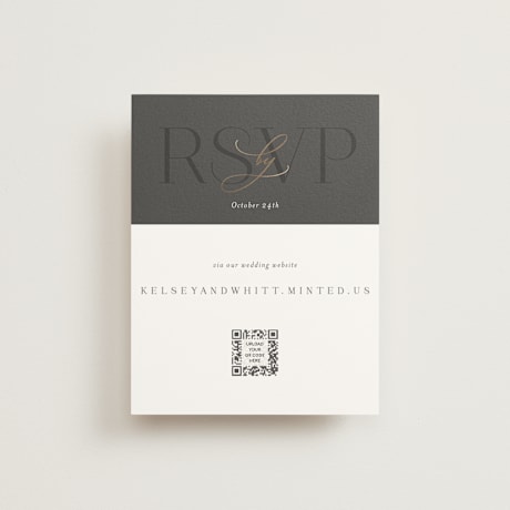 Foil-Pressed RSVP Online Enclosure Cards
