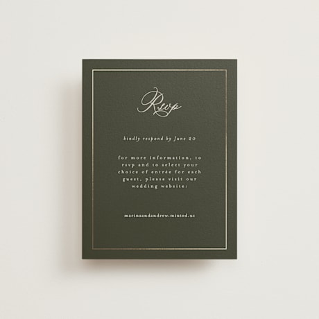 Foil-Pressed RSVP Online Enclosure Cards