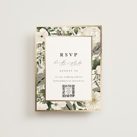 Foil-Pressed RSVP Online Enclosure Cards