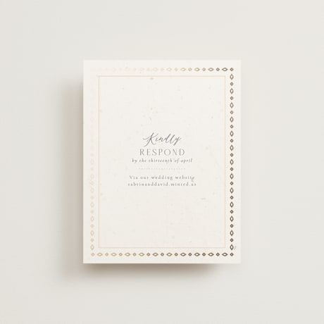 Foil-Pressed RSVP Online Enclosure Cards
