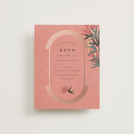 Foil-Pressed RSVP Online Enclosure Cards
