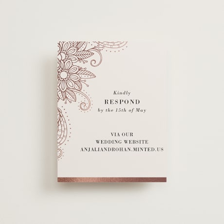 Foil-Pressed RSVP Online Enclosure Cards