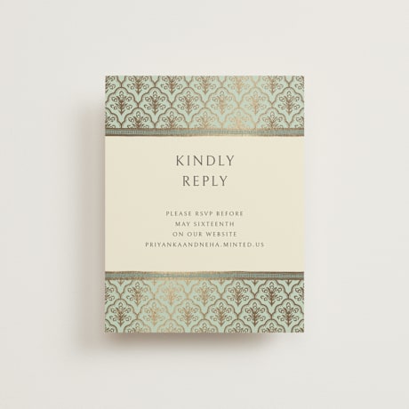 Foil-Pressed RSVP Online Enclosure Cards