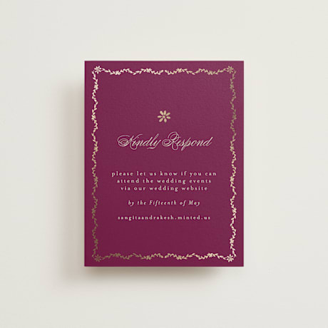 Foil-Pressed RSVP Online Enclosure Cards