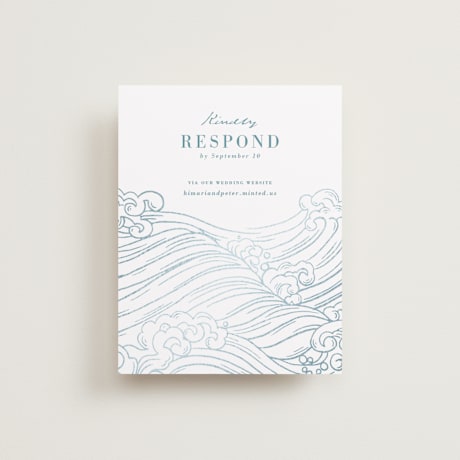 Foil-Pressed RSVP Online Enclosure Cards