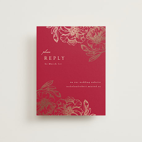 Foil-Pressed RSVP Online Enclosure Cards