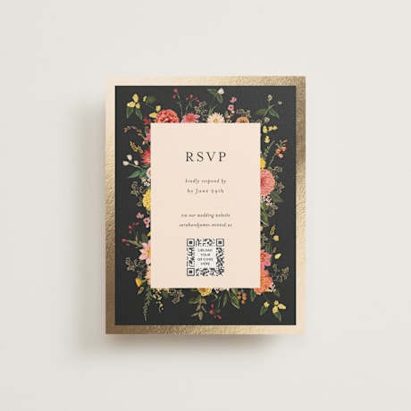 Foil-Pressed RSVP Online Enclosure Cards