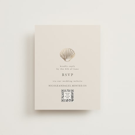 Foil-Pressed RSVP Online Enclosure Cards