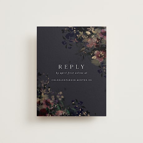 Foil-Pressed RSVP Online Enclosure Cards