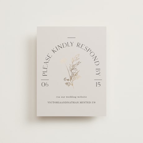 Foil-Pressed RSVP Online Enclosure Cards