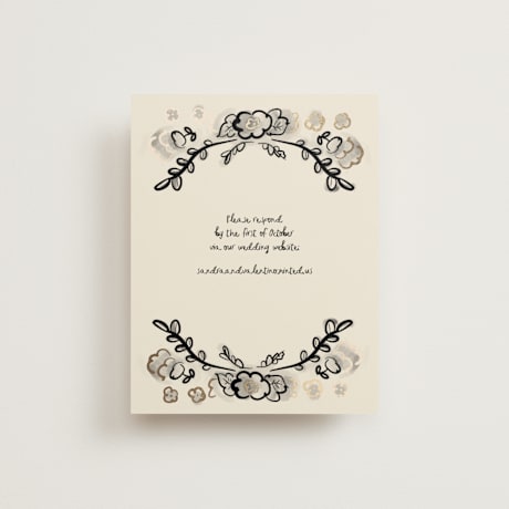 Foil-Pressed RSVP Online Enclosure Cards