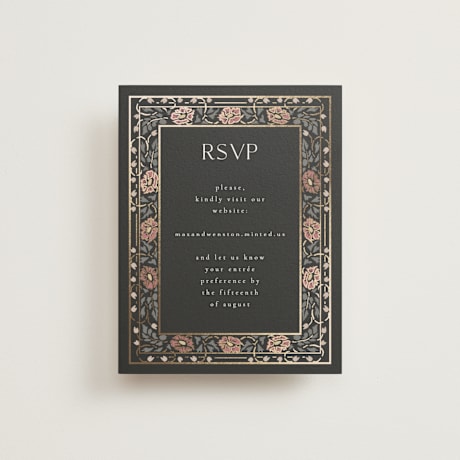 Foil-Pressed RSVP Online Enclosure Cards