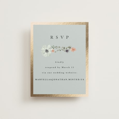 Foil-Pressed RSVP Online Enclosure Cards