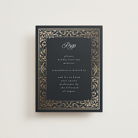 Foil-Pressed RSVP Online Enclosure Cards
