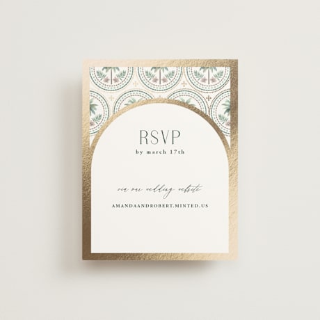 Foil-Pressed RSVP Online Enclosure Cards
