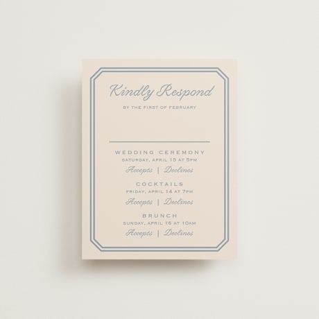 Multi-Event RSVP Cards
