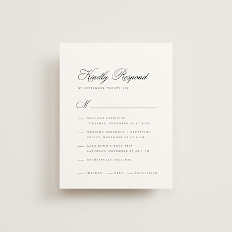 Multi-Event RSVP Cards