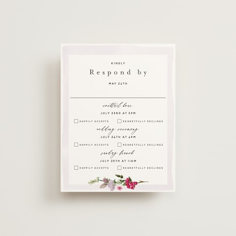 Multi-Event RSVP Cards