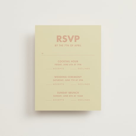 Multi-Event RSVP Cards