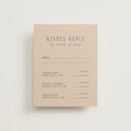 Multi-Event RSVP Cards