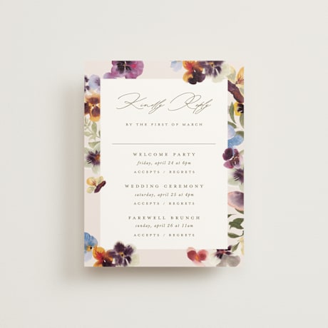 Multi-Event RSVP Cards